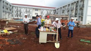 Động thổ xây dựng nhà giải trí công ty Cibao 2