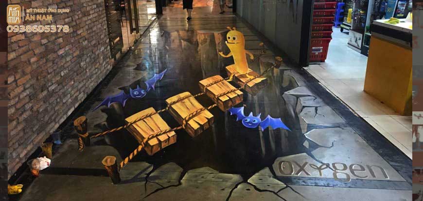 Vẽ tranh tường 3D