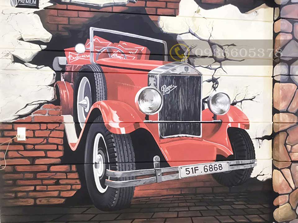 Vẽ Tranh Tường 3D Nghệ Thuật Sống Động - ảnh 4