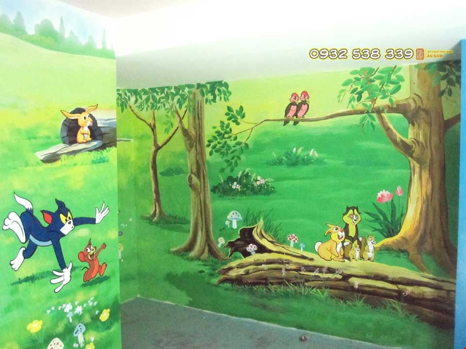 Vẽ Tranh Tường Trường Mầm Non & Thiếu Nhi - ảnh 3