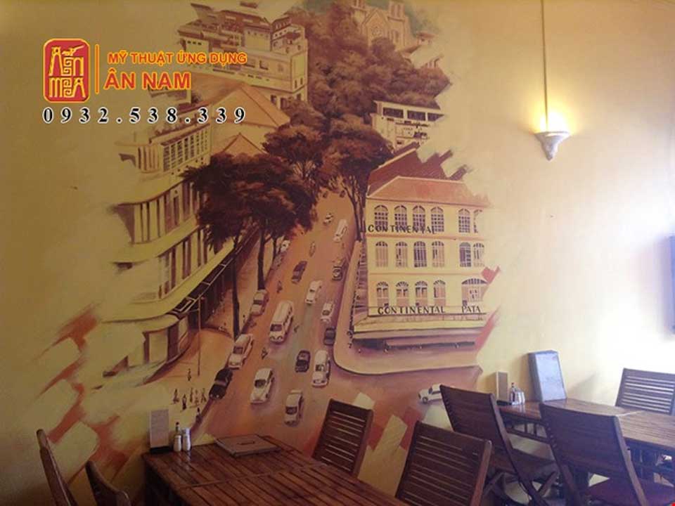 Vẽ Tranh Tường 3D Nhà Hàng – Đẳng Cấp & Độc Đáo - ảnh 2