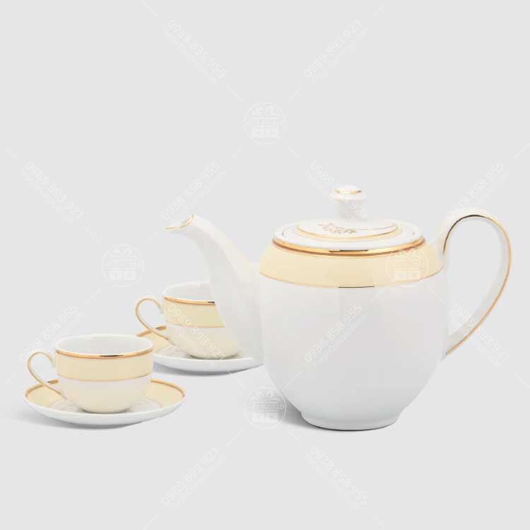 Bộ Trà Camellia Hương Biển Kem Minh Long In Logo - ảnh 3