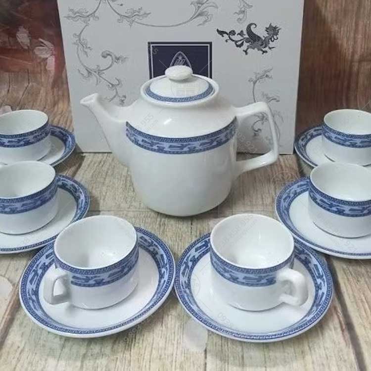 Bộ Trà Jasmine Chim Lạc Minh Long In Logo 0.7L, 1.1L - ảnh 2