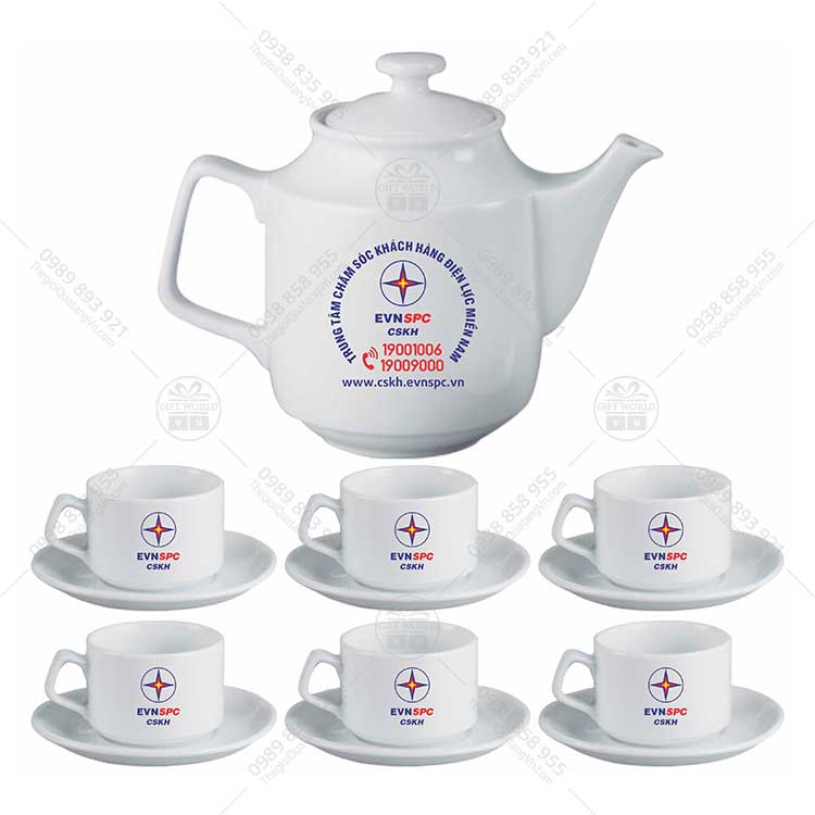 Bộ Trà Jasmine Trắng Minh Long In Logo - ảnh 2