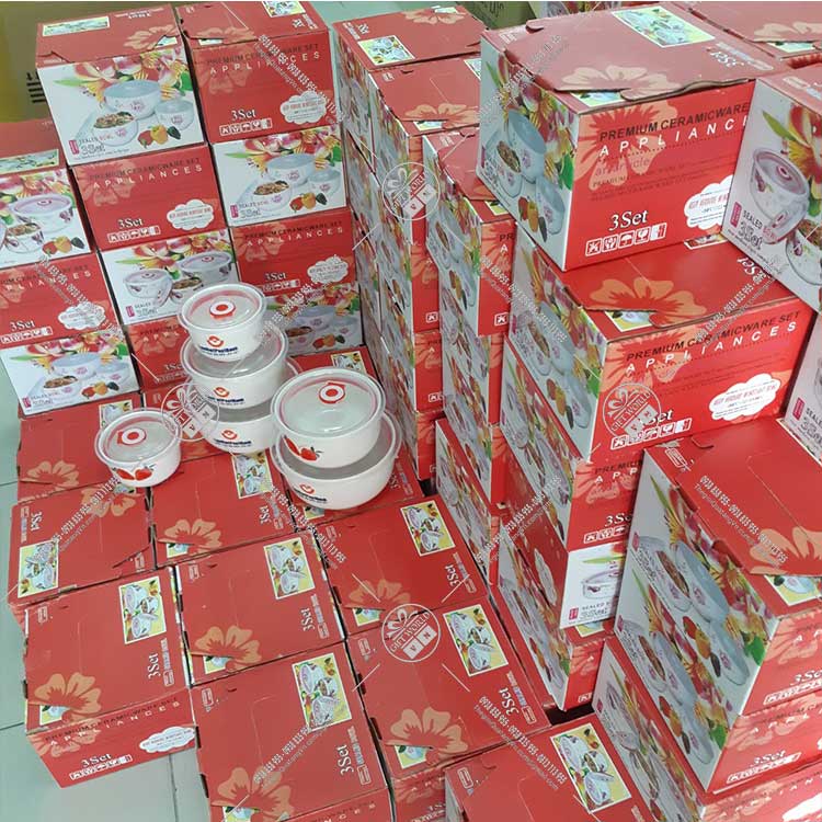Bộ 3 thố sứ có nắp - in logo LienVietPostBank - ảnh 2