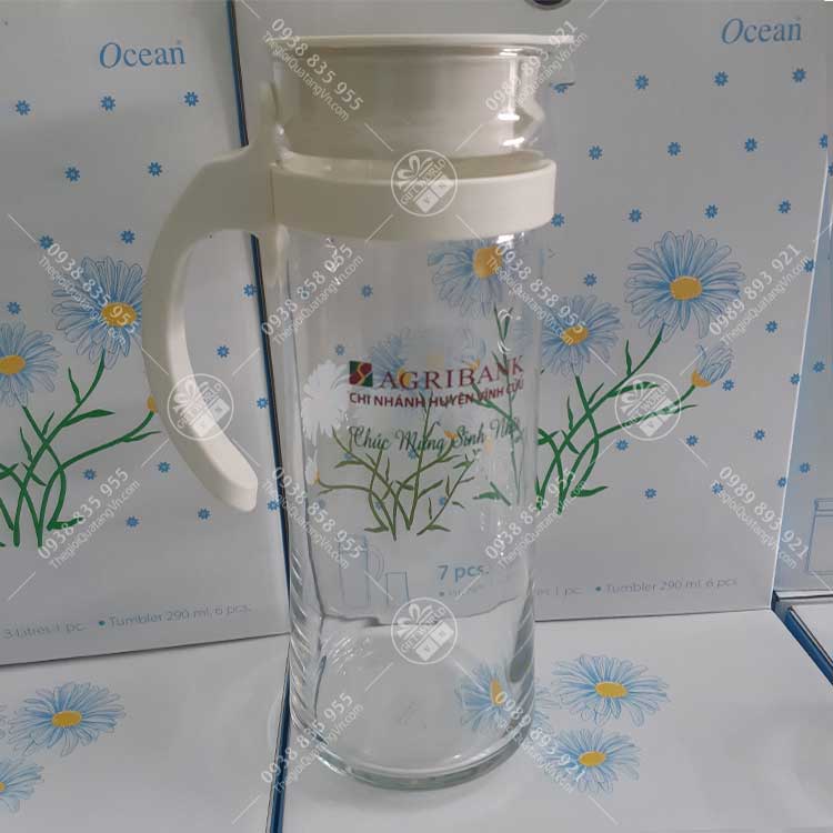 Bộ Bình Ly Ocean 1 Bình 6 Ly In Logo - ảnh 4
