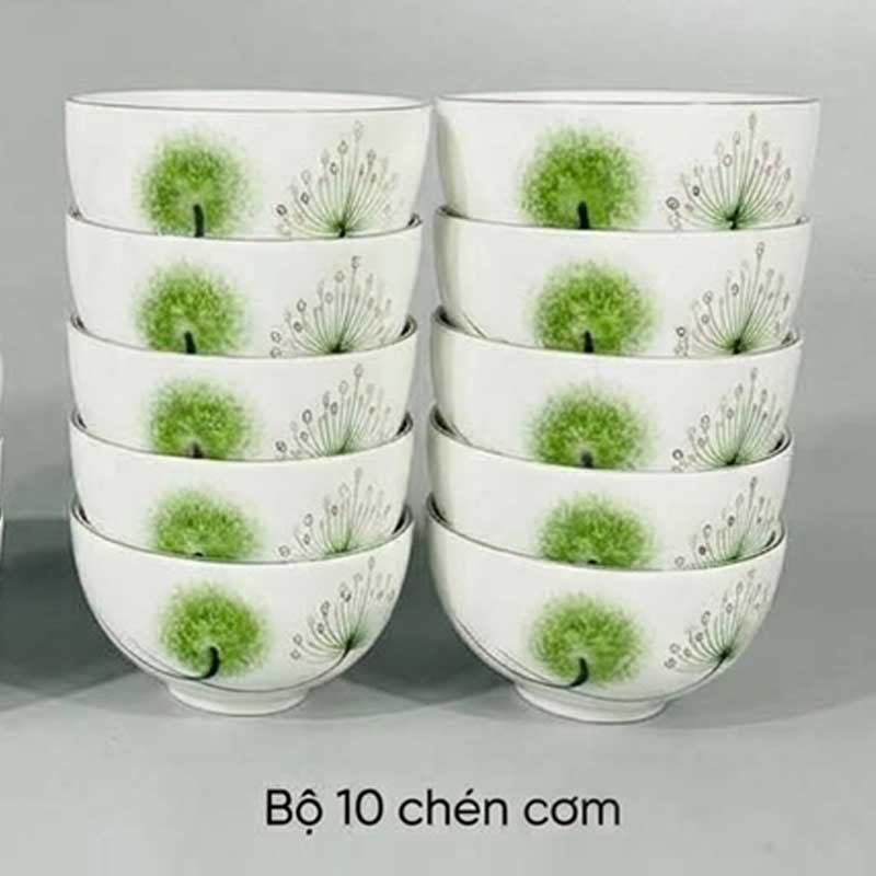 Bộ Chén Cơm Bồ Công Anh Bát Tràng (Bộ 6 - ảnh 3