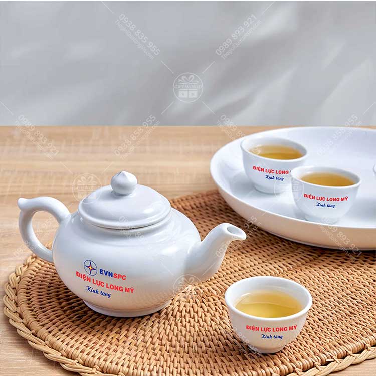 Bộ Trà Trắng 0.35 Lít (Misc Assortment) In Logo - ảnh 2