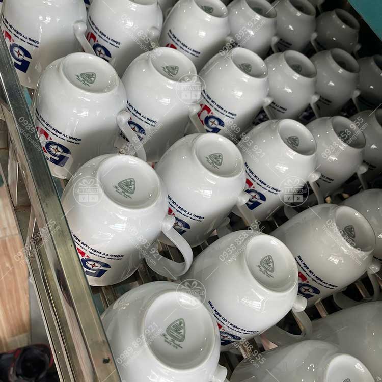 Ca Sứ Minh Long Mẫu Đơn Trắng In Logo Theo Yêu Cầu - ảnh 5