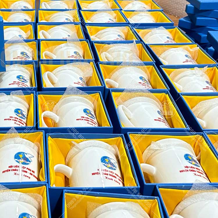 Ca Sứ Trắng Bát Tràng In Logo Theo Yêu Cầu - ảnh 4