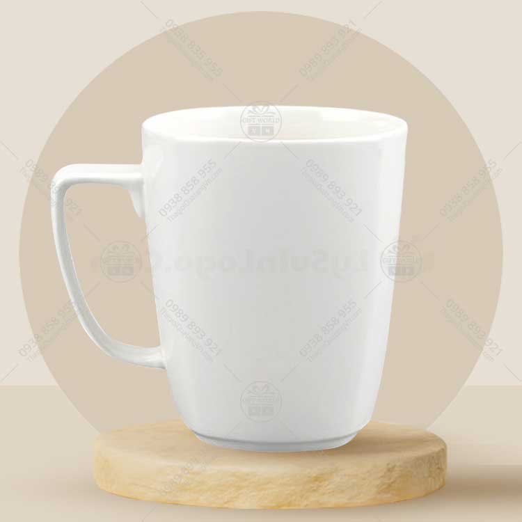 Ca Sứ Minh Long Trắng Vuông In Logo - ảnh 2
